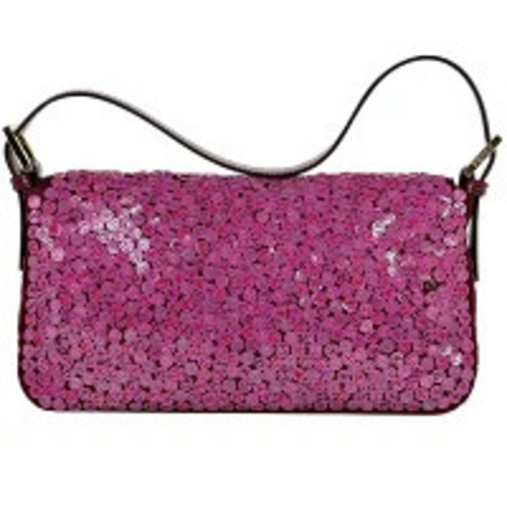 Fendi Mamma Bucket sequin Hobo bag satin pink - Picture 3 of 7